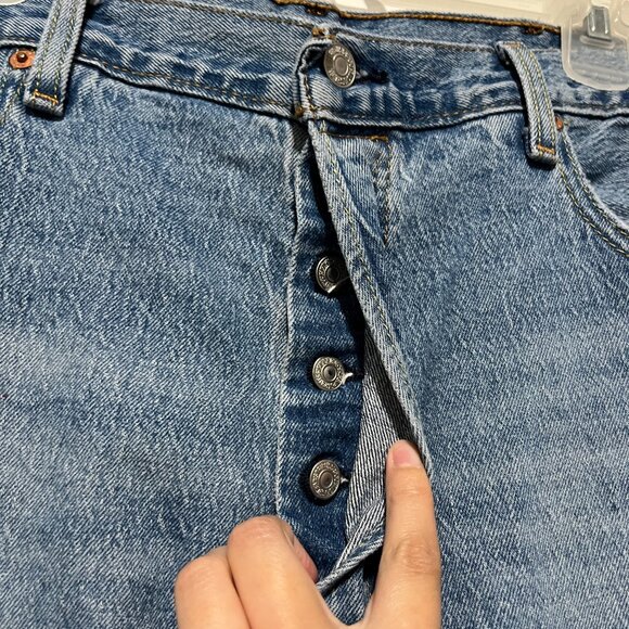 Levi's Mens 501 93 Jeans Size 38 Button Fly Egypt 90s Grunge Straight Normcore - Picture 3 of 11